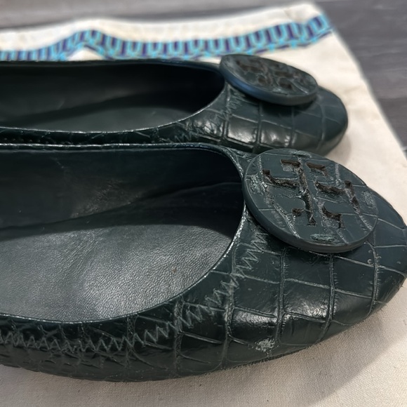 Tory Burch Crocodile Ballet Flats - Picture 4 of 5